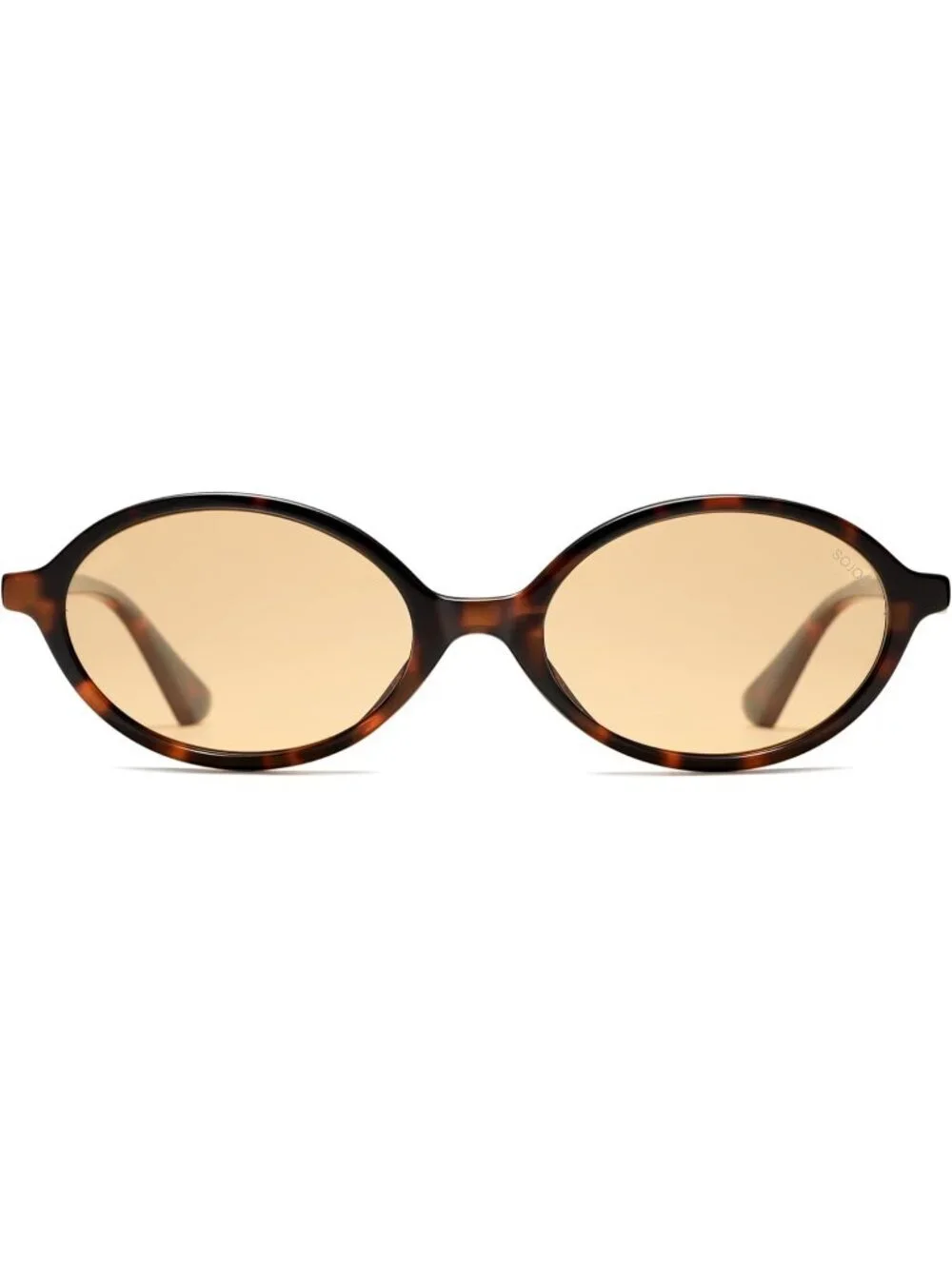 SOJOS Women's Brown Polarized Retro Oval Sunglasses Vintage Trendy Designer